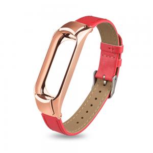 Кожаный ремешок для mi band 3/4