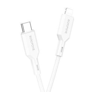 Кабель Lightning Borofone  BX70 Lightning 8-pin (белый)
