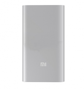 Внешний аккумулятор Xiaomi Mi Power Bank 5000 mAh, алюминий, серебристый