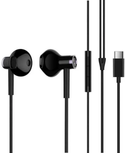 Гарнитура Xiaomi Mi Dual Driver Earphones, USB Type-C, вкладыши, черный