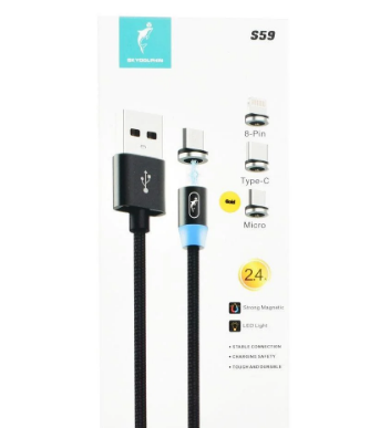 фото Магнитный кабель USB - Lightning 1м Skydolphin  S59