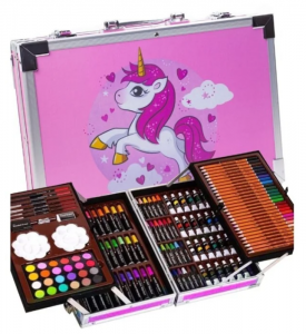 Набор для творчества и рисования "Пони", 147 предметов, юн художника, подарок для дев и мал в кейсе