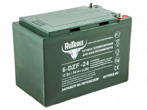 Комплект тяговых гелевых аккумуляторов RuTrike 6-DZF-24 (60V24A/H C2) Комплект тяговых гелевых аккумуляторов RuTrike 6-DZF-24 (60V24A/H C2)