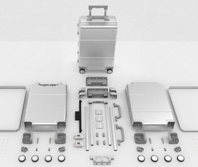 фото Чемодан Xiaomi 90 Points Metal Suitcase 20 Silver