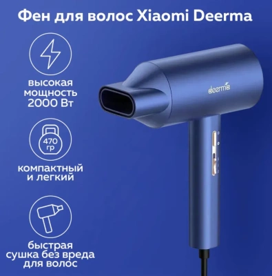 фото Фен для волос Xiaomi Deerma DEM-CF15W