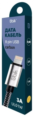 фото Кабель 8pin  Ubik UL01B 3A Carbon