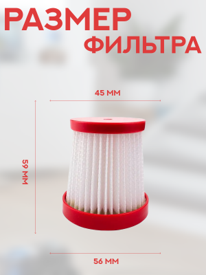 фото Воздушный фильтр для беспроводного пылесоса Xiaomi Deerma VC01