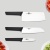 фото Набор стальных ножей HuoHou HU0059 4-Piece Kitchen Knife Set Lite RUS (3 ножа + деревянная подставка)