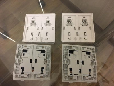 фото Умный выключатель Xiaomi Aqara Wall Switch ( Двойной без нулевой линии)