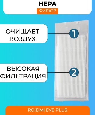 фото Контейнер для пыли и резервуар воды 2 в 1 для Xiaomi Roidmi EVE Plus SDJ01RM + фильтр (DKJCSX)