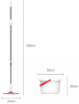 фото Швабра вращающаяся с ведром Xiaomi Appropriate Cleansing YD-02