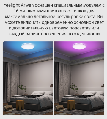 фото Потолочный светильник Yeelight YLXD013-B, 50 Вт