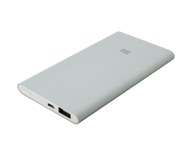 фото Внешний аккумулятор Xiaomi Mi Power Bank 5000 mAh, алюминий, серебристый