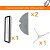 фото Комплект сменная тряпка фибра 2 шт+боковая щетка+воздушный фильтр для робот пылесоса Xiaomi Mijia 1C/Vacuum Mop