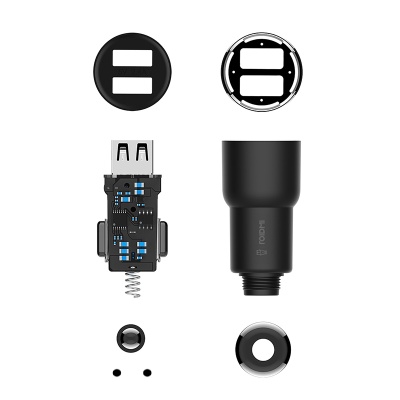 фото Автомобильное зарядное устройство с трансмиттером Xiaomi Roidmi 3s FM Black (BFQ04RM)