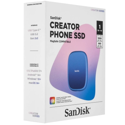 фото Твердотельный накопитель для телефона SanDisk Creator MagSafe - 1 ТБ