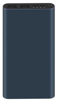 фото Внешний аккумулятор (Power Bank) XIAOMI Mi Power Bank 3 PLM13ZM, 10000мAч, черный