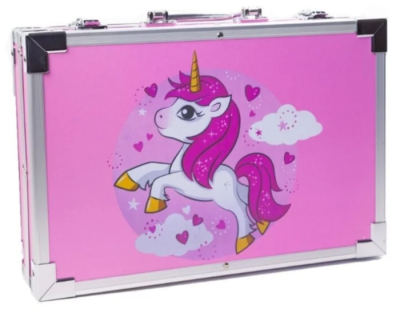 фото Набор для творчества и рисования "Пони", 147 предметов, юн художника, подарок для дев и мал в кейсе