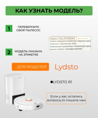 фото Комплект аксессуаров для робота-пылесоса Xiaomi,Lydsto R1 (мешок для сбора пыли 4 шт., HEPA-фильтр 2 шт., тряпка микрофибра)