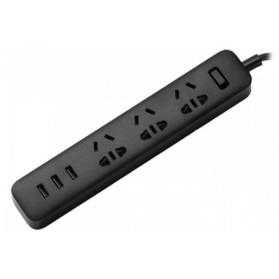 фото Удлинитель Xiaomi Mi Power Strip (3 розетки+3 USB, черный)