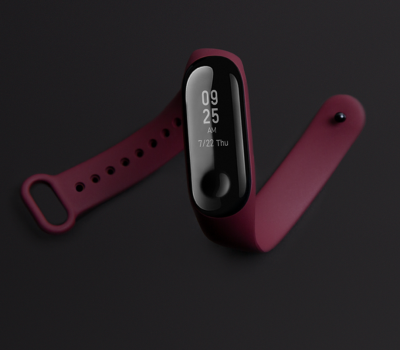 фото Фитнес-браслет Xiaomi Mi Band 4, бордовый
