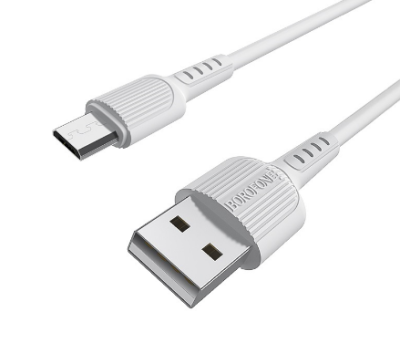 фото Кабель MicroUSB BOROFONE BX16 (чёрный/белый)