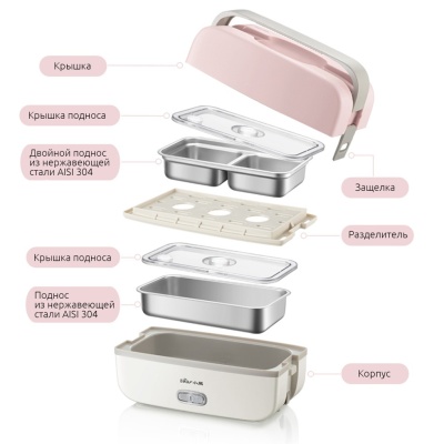 фото Ланч-бокс с подогревом Xiaomi  Small Bear Electric Lunch Box DFH-B10J2