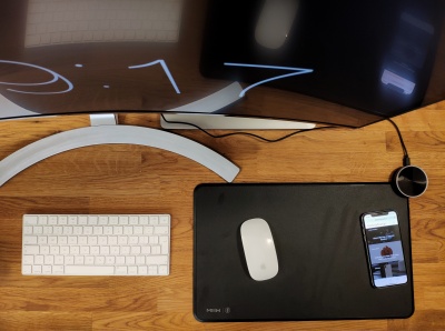 фото Коврик Xiaomi Smart Qi Wireless Charging Mouse Pad