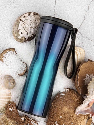 фото Термокружка Xiaomi Kiss Kiss Fish OLED Синий