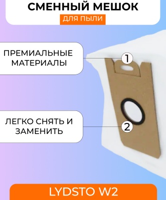 фото Сменный мешок для станции самоочистки Xiaomi Lydsto W2
