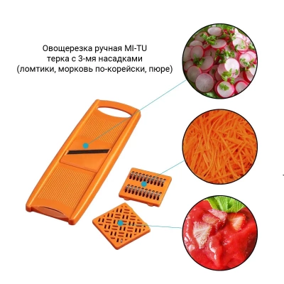 фото Тёрка с насадками MI-TU