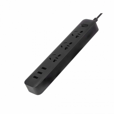 фото Удлинитель Xiaomi Mi Power Strip (3 розетки+3 USB, черный)