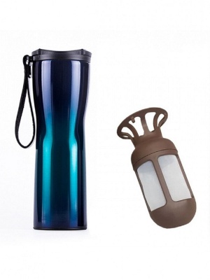 фото Термокружка Xiaomi Kiss Kiss Fish Moka Coffee Tumbler 430ml Blue