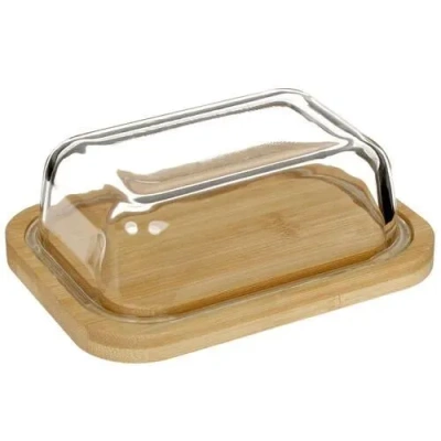 фото Масленка Aceline BB-370 из стекла и бамбука