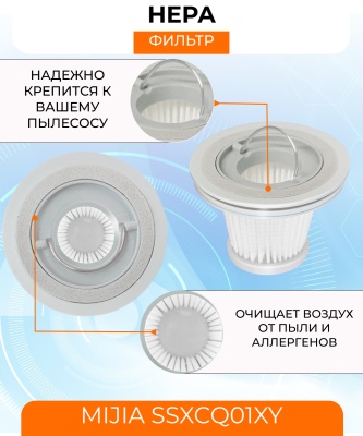 фото Воздушный фильтр для ручного пылесоса Mi Vacuum Cleaner mini SSXCQ01XY (2шт) original