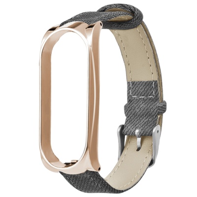 фото Кожаный ремешок для mi band 3/4
