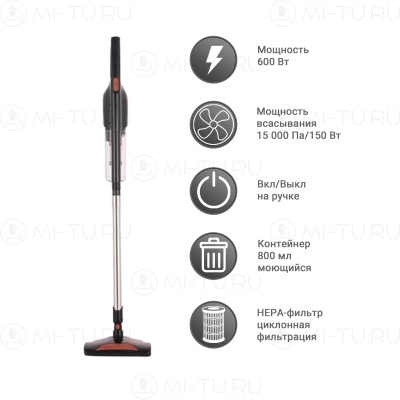 фото Проводной вертикальный пылесос Xiaomi Deerma DX600