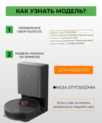 фото Сменная тряпка микрофибра для робот пылесоса Xiaomi Mijia (STYTJ05ZHM)
