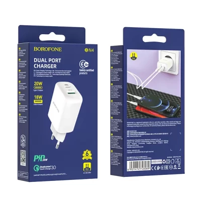 фото СЗУ Borofone BN4 PD20W + QC3.0
