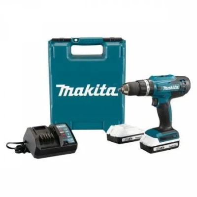 фото Дрель-шуруповерт Makita DF488DWE, От аккумулятора, 18 В, 38 Нм, 2 АКБ