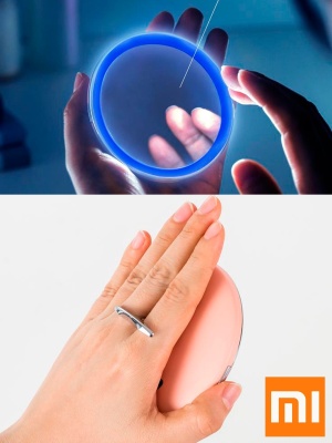 фото Зеркало для макияжа Xiaomi Led Lighted Makeup Mirror Pink с подсветкой и аккумулятором