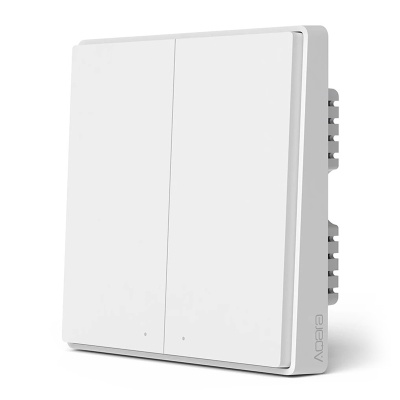 фото Умный выключатель Xiaomi Aqara Wall Switch ( Двойной без нулевой линии)