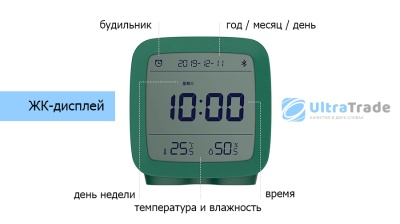 фото Умный будильник Xiaomi Qingping Bluetooth Alarm Clock с термометром