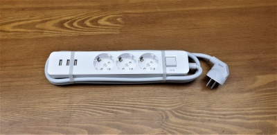 фото Сетевой фильтр Xiaomi Mi Power Strip Global 3xUSB XMCXB04QM (White)