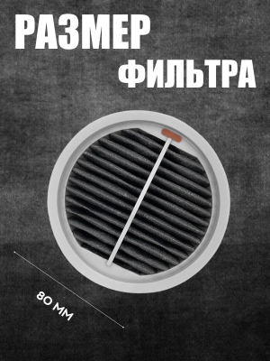 фото Воздушный фильтр для беспроводного пылесоса Xiaomi Roidmi X20/X30/X30/S2/F8 Storm Pro